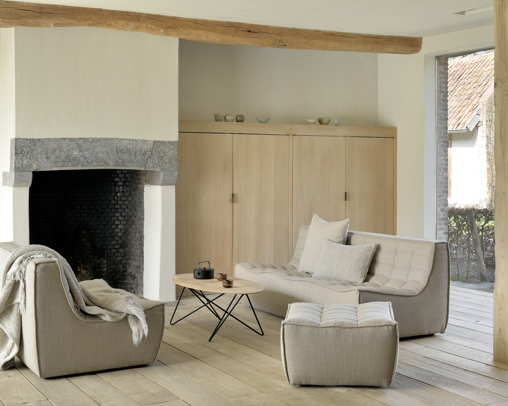 scandinavian solid wood coffee table sofa dubai