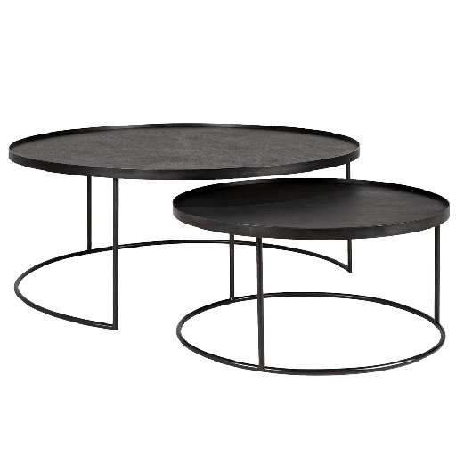 Round Tray Coffee Table Set - Extra Large